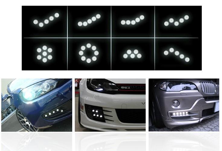 LED Tagfahrlicht & Positionslicht Dimmfunktion 18 Module E-Zulassung Peugeot #2