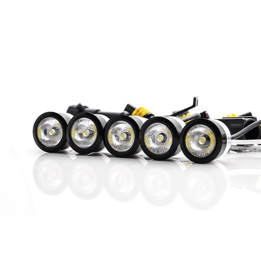 LED Tagfahrlicht Flex 10 SMD E-Prüfzeichen schwarz DRL 6000K 12V - LEDRide