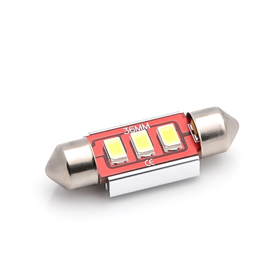 LED Soffitte C5W 36mm 3 SMD 5050 Innenraum Beleuchtung mit Kühlrippen blau - LEDRide