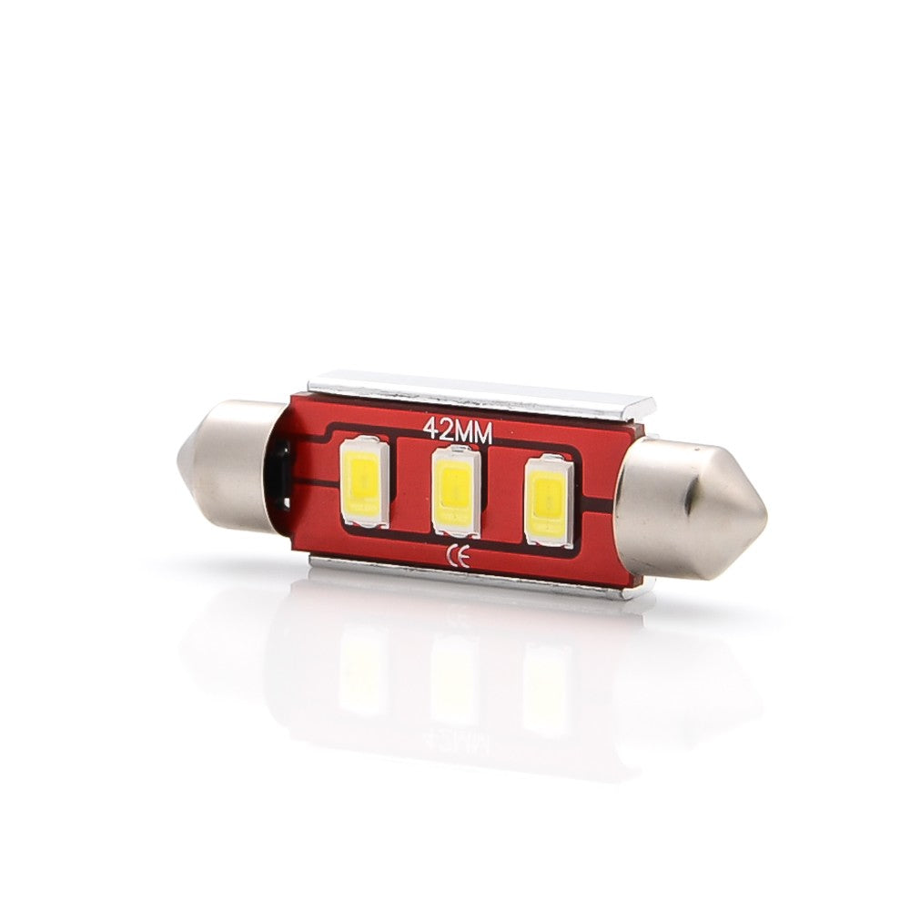 LED Soffitte C5W 42mm 3SMD Innenraum Beleuchtung weiss mit Kühlplatte Canbus