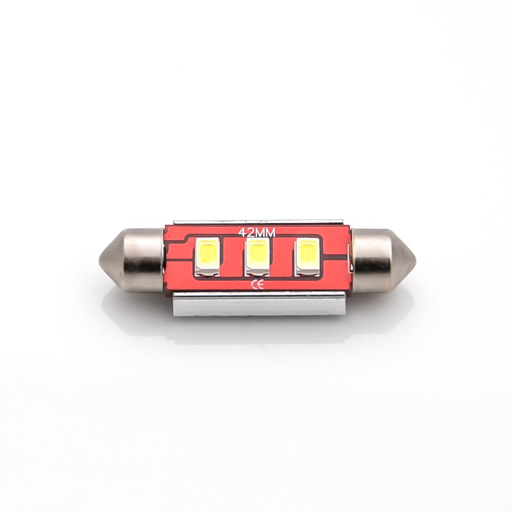 LED Soffitte C5W 42mm 3SMD Innenraum Beleuchtung weiss mit Kühlplatte Canbus