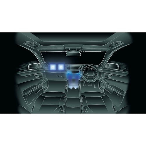 4 Stück LED-Armaturenbeleuchtung Leuchten 4 x 1 LED blaue Ausleuchtung 12V - LEDRide