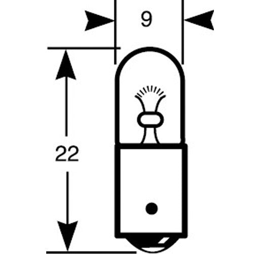 T4W Halogenlampe 12V 4W BA9s MCC Standlichtbirne/Rücklichtbirne Halogenleuchte - LEDRide