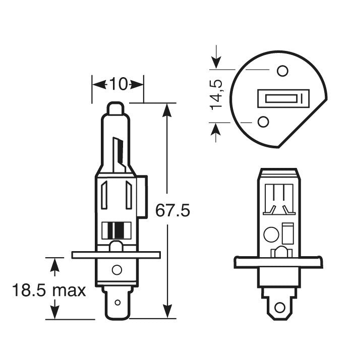 XenonMax H1 55 Watt Premium +100% Halogen Xenon E-Prüfzeichen - LEDRide