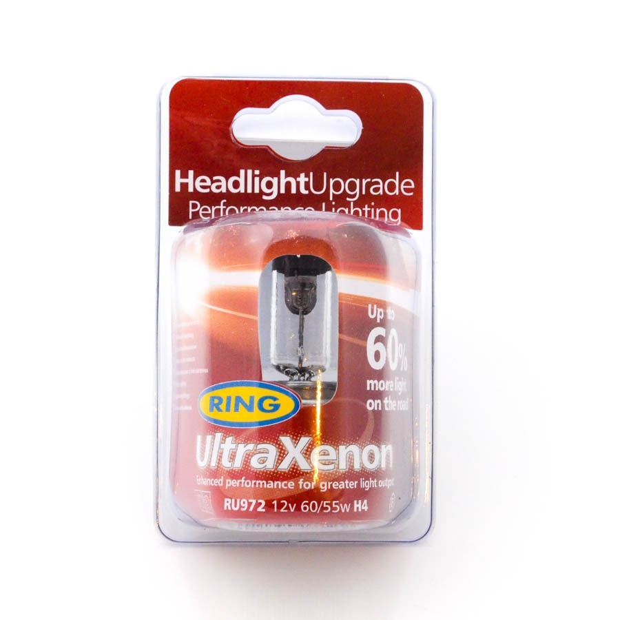 UltraXenon Lampe Birne H4 P43t 60/55W 12V Premium +60% Halogen E-Prüfzeichen - LEDRide