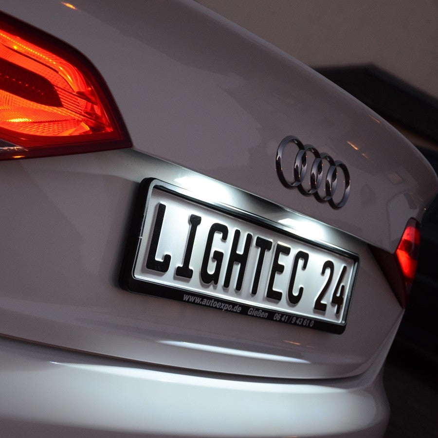 LED Kennzeichenbeleuchtung VW Touran Golf Plus Passat Multivan Caddy Jetta Skoda Superb Octavia 1Z mit E-Prüfzeichen - LEDRide