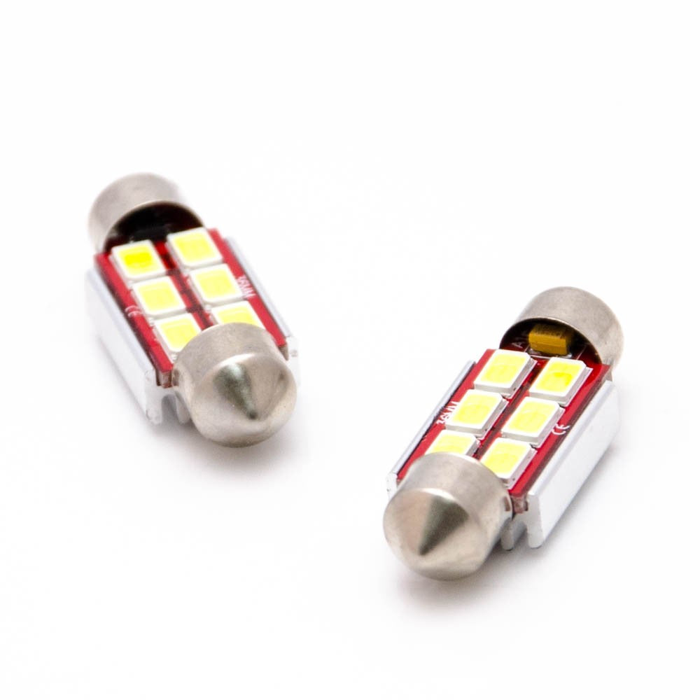 2x 6SMD LED Kennzeichenbeleuchtung 12V Soffitte 36mm MERCEDES-BENZ E-KLASSE W210