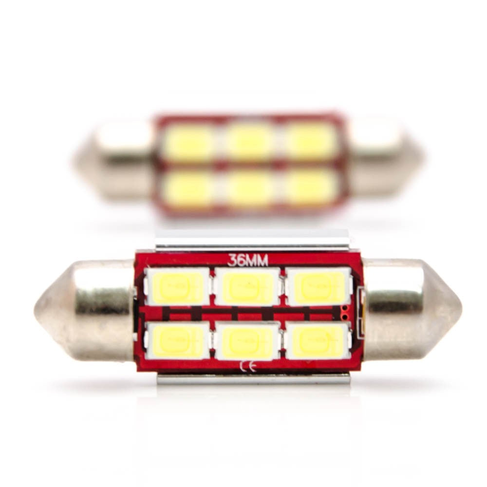 2x 6SMD LED Kennzeichenbeleuchtung 12V Soffitte 36mm MERCEDES-BENZ E-KLASSE W210