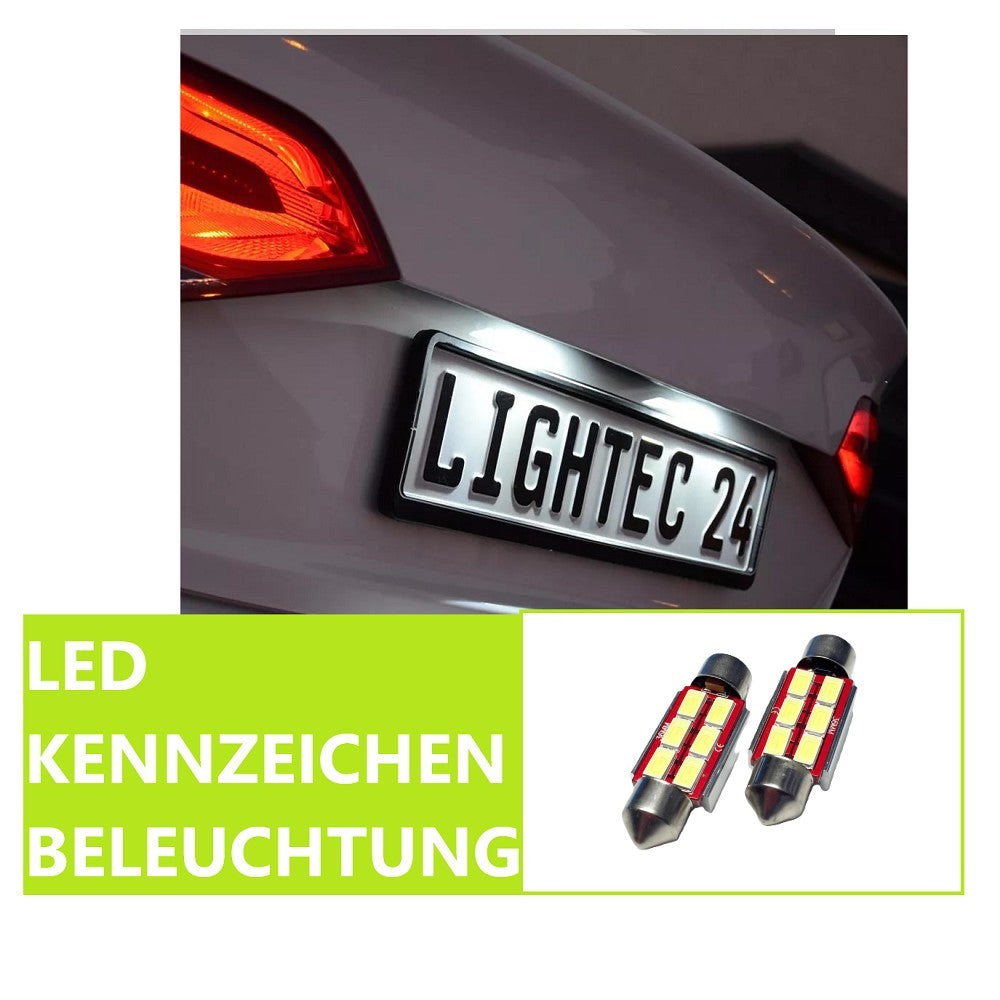 2x 6SMD LED Kennzeichenbeleuchtung 12V Soffitte 36mm MERCEDES-BENZ E-KLASSE W210