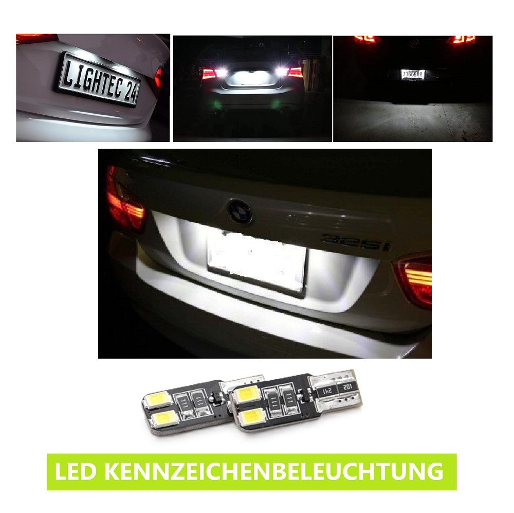 2x 4SMD LED Kennzeichenbeleuchtung 12vW5W T10 für RENAULT GRAND SCÉNIC IV (R9_)