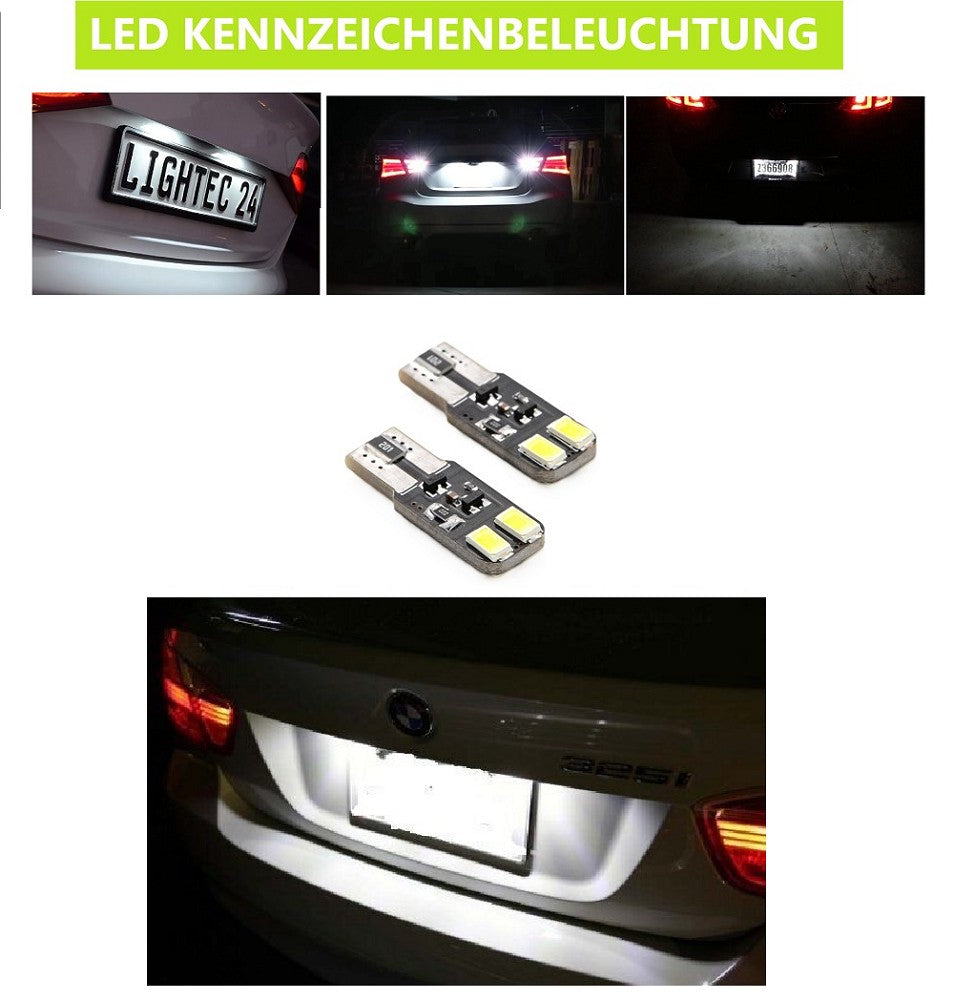 2x 4SMD LED Kennzeichenbeleuchtung 12vW5W T10 für RENAULT GRAND SCÉNIC IV (R9_)