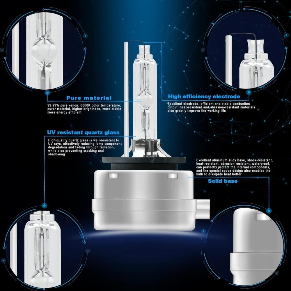 Set 2 Stück Xenon Brenner D1S 5000K 35W E-Prüfzeichen VW TOUAREG 7LA, 7L6, 7L7