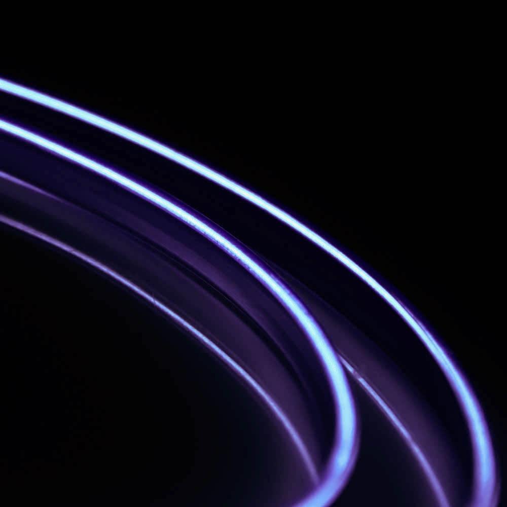 Pack of 4 EL ambience light strips, ambient lighting, interior lighting, no LED, purple