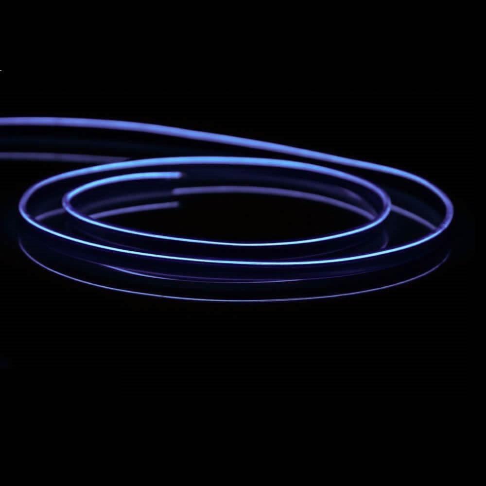 Pack of 4 EL ambience light strips, ambient lighting, interior lighting, no LED, purple
