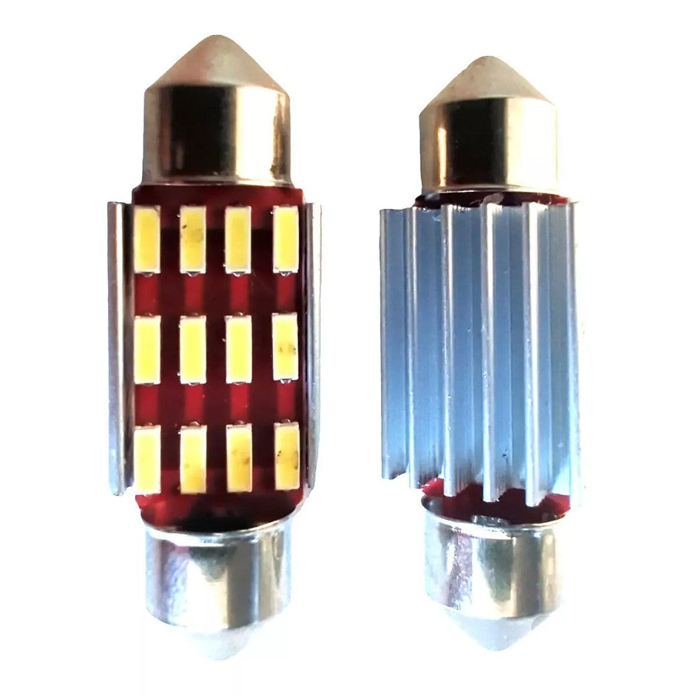 2x 12SMD LED Kennzeichenbeleuchtung 12V Soffitte 36mm für SKODA SUPERB II Kombi 3T5