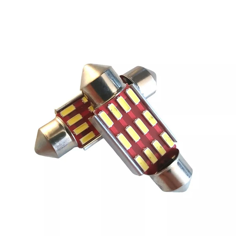2x 12SMD LED Kennzeichenbeleuchtung 12V Soffitte 36mm für SKODA SUPERB II Kombi 3T5