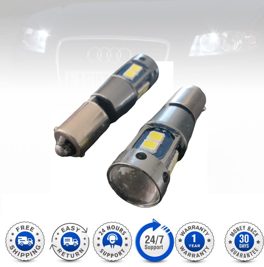 LED Standbeleuchtung 2x H6W 10SMD CANBUS Xenon Weiß Auto Parklicht
