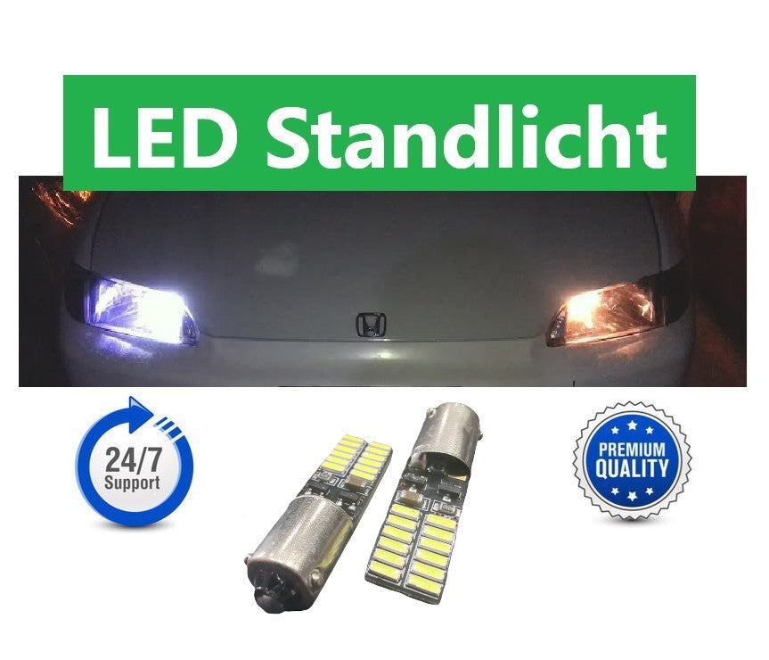 2 Stück 24SMD LED Standlicht Parkleuchte H6W Bax9s 4014 SKODA SUPERB I 3U4