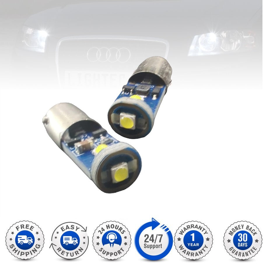 LED Standbeleuchtung 2 Stück H6W 3SMD CANBUS Xenon Weiß Auto Parklicht