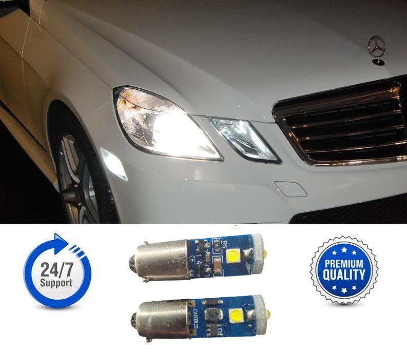 LED Standbeleuchtung 2 Stück H6W 3SMD CANBUS Xenon Weiß Auto Parklicht