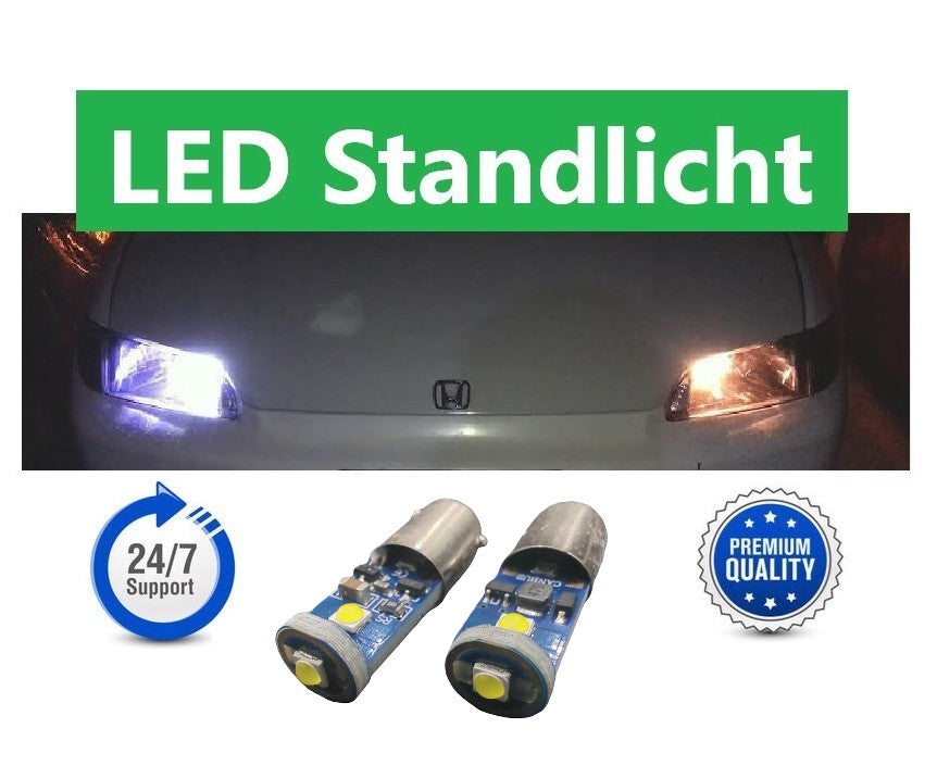 LED Standbeleuchtung 2 Stück H6W 3SMD CANBUS Xenon Weiß Auto Parklicht