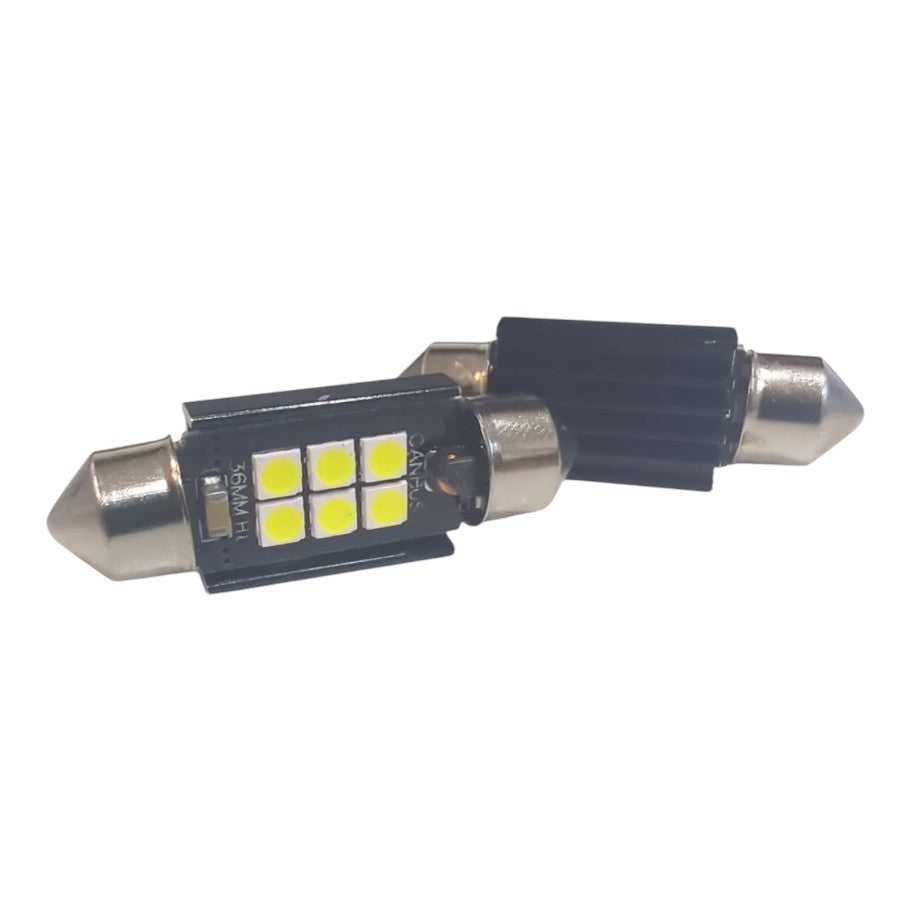 2x 6SMD LED Kennzeichenbeleuchtung 12V Soffitte 36mm für ALPINA B5 Kombi E61
