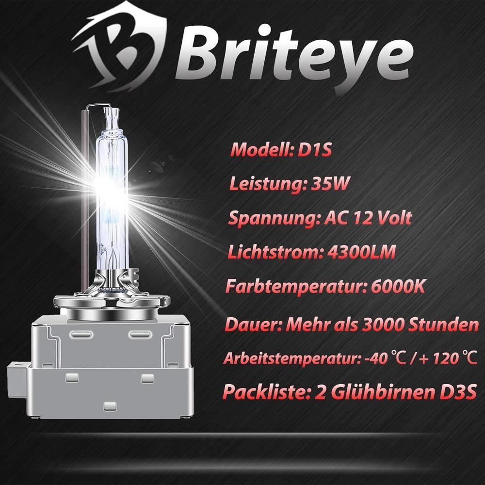Set 2 Stück Xenon Brenner D1S 5000K 35W E-Prüfzeichen OPEL ZAFIRA TOURER C P12