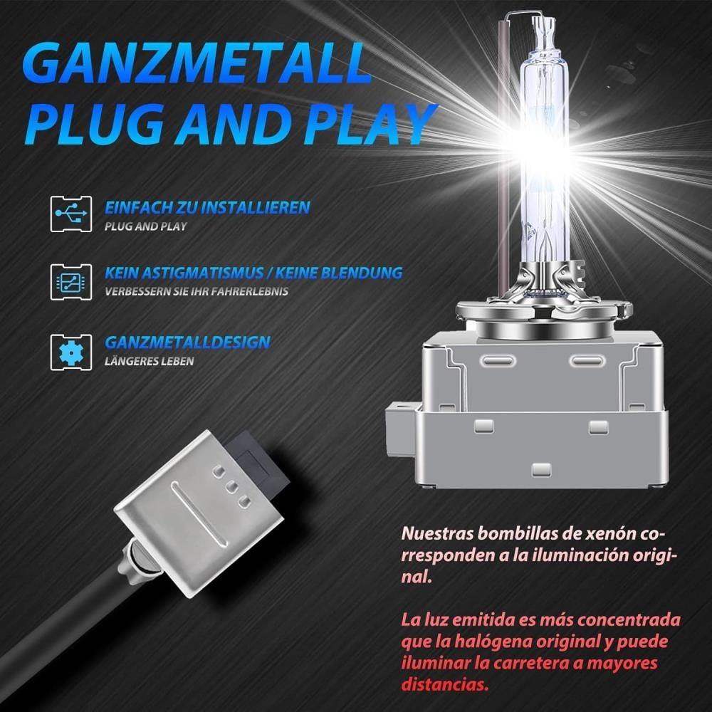 1x premium gasontladingslamp xenonbrander D1S 5000K 35W met E-keurmerk