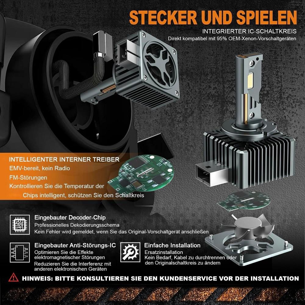 2x LED Xenon Brenner D1S 6000K 35W RENAULT GRAND SCÉNIC II JM0/1