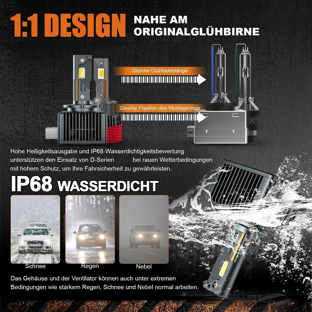 2x LED Xenon Brenner D1S 6000K 35W RENAULT GRAND SCÉNIC II JM0/1