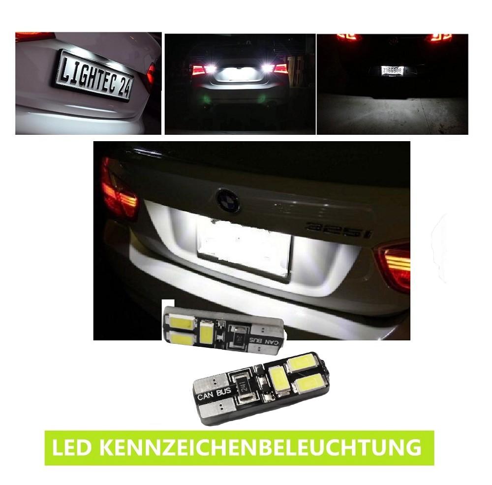 2x 6SMD LED nummerpladelys 12vW5W T10 til FORD C-MAX II (DXA/CB7, DXA/CEU)