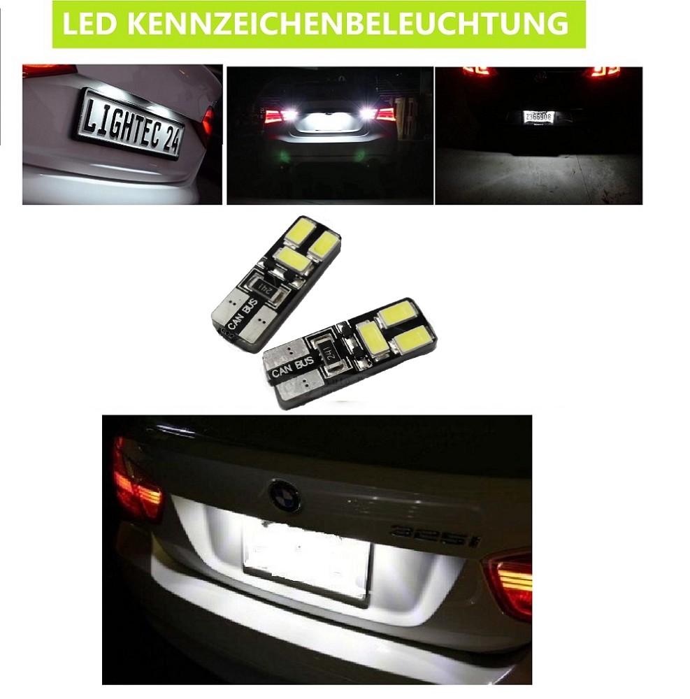 2x 6SMD LED nummerpladelys 12vW5W T10 til FORD C-MAX II (DXA/CB7, DXA/CEU)