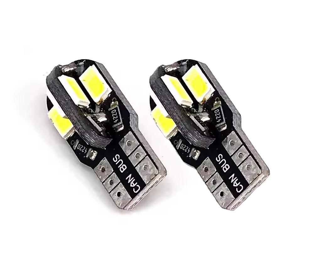 2x 8SMD LED luces de matrícula 12vW5W T10 para TOYOTA PASEO Cabrio (_L5_)