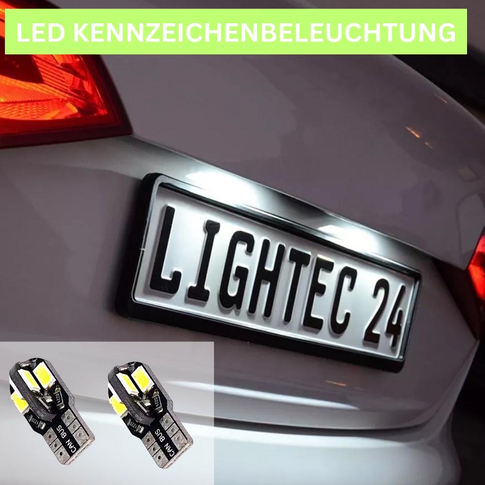 2x 8SMD LED luces de matrícula 12vW5W T10 para TOYOTA PASEO Cabrio (_L5_)