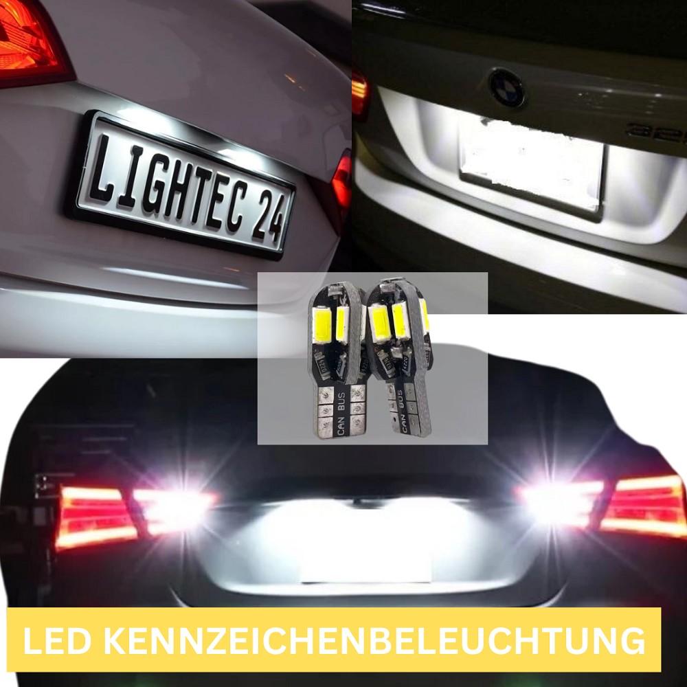 2x 8SMD LED luces de matrícula 12vW5W T10 para TOYOTA PASEO Cabrio (_L5_)