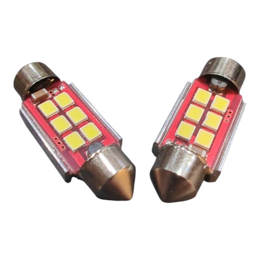 2x 6SMD LED Kennzeichenbeleuchtung 12V Soffitte 36mm für VW GOLF V Variant 1K5