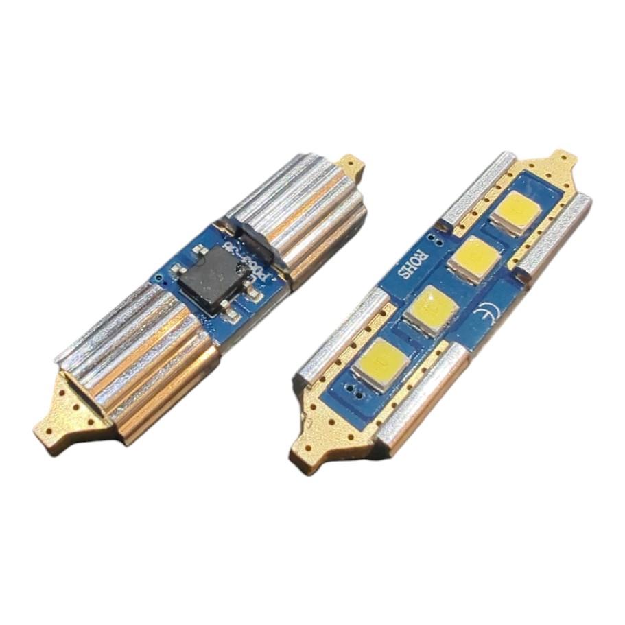 2x 4SMD LED Kennzeichenbeleuchtung 12V Soffitte 36mm für SMART CITY-COUPE 450