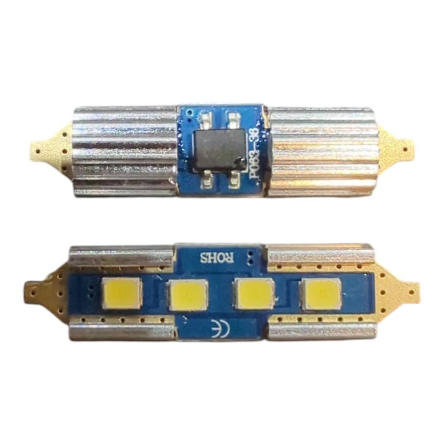 2x 4SMD LED Kennzeichenbeleuchtung 12V Soffitte 36mm für SMART CITY-COUPE 450