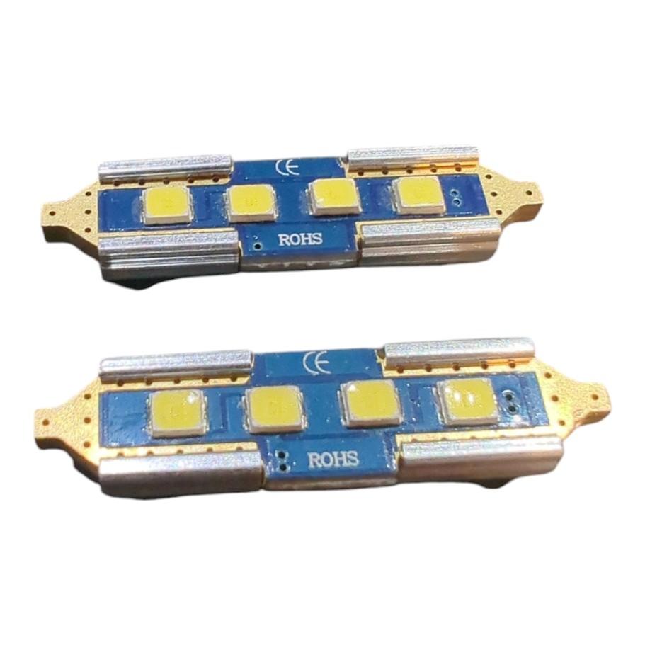 2x 4SMD LED Kennzeichenbeleuchtung 12V Soffitte 36mm für SMART CITY-COUPE 450