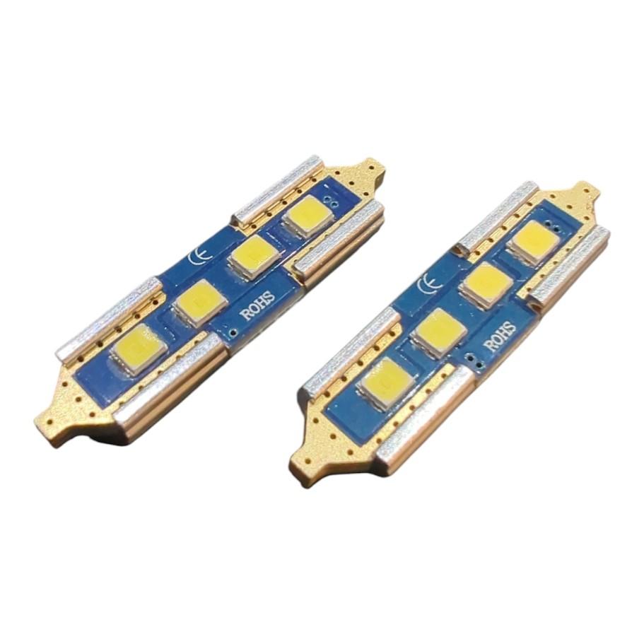2x 4SMD LED Kennzeichenbeleuchtung 12V Soffitte 36mm für SMART CITY-COUPE 450