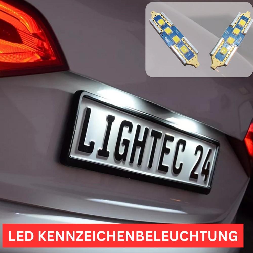 2x 4SMD LED Kennzeichenbeleuchtung 12V Soffitte 36mm für SMART CITY-COUPE 450