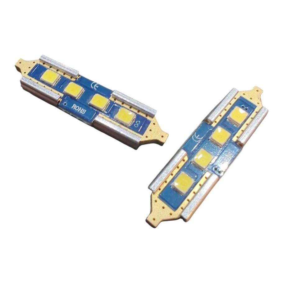 2x 4SMD LED Kennzeichenbeleuchtung 12V Soffitte 36mm für SMART CITY-COUPE 450