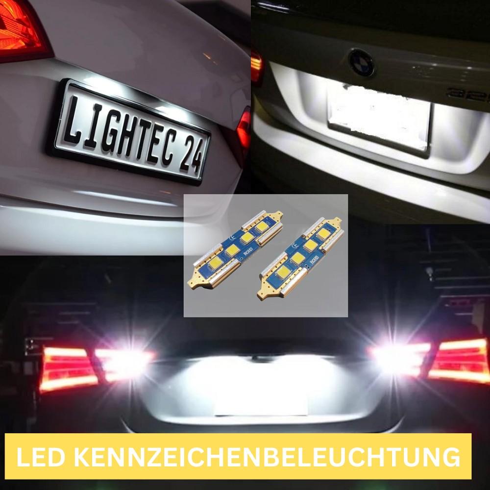 2x 4SMD LED Kennzeichenbeleuchtung 12V Soffitte 36mm für BMW 3 E90