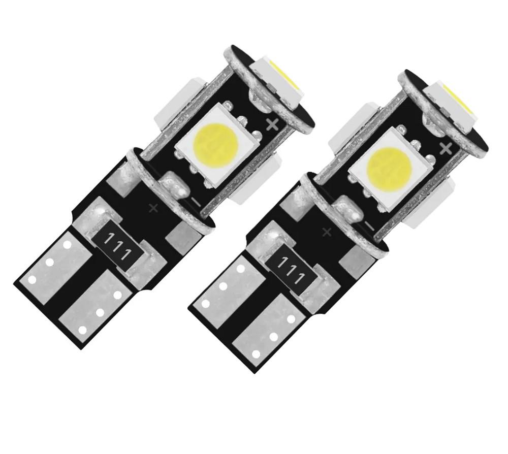 2x 5SMD светодиодные фонари номерного знака 12ВW5W T10 для SKODA OCTAVIA III Combi 5E5, 5E6