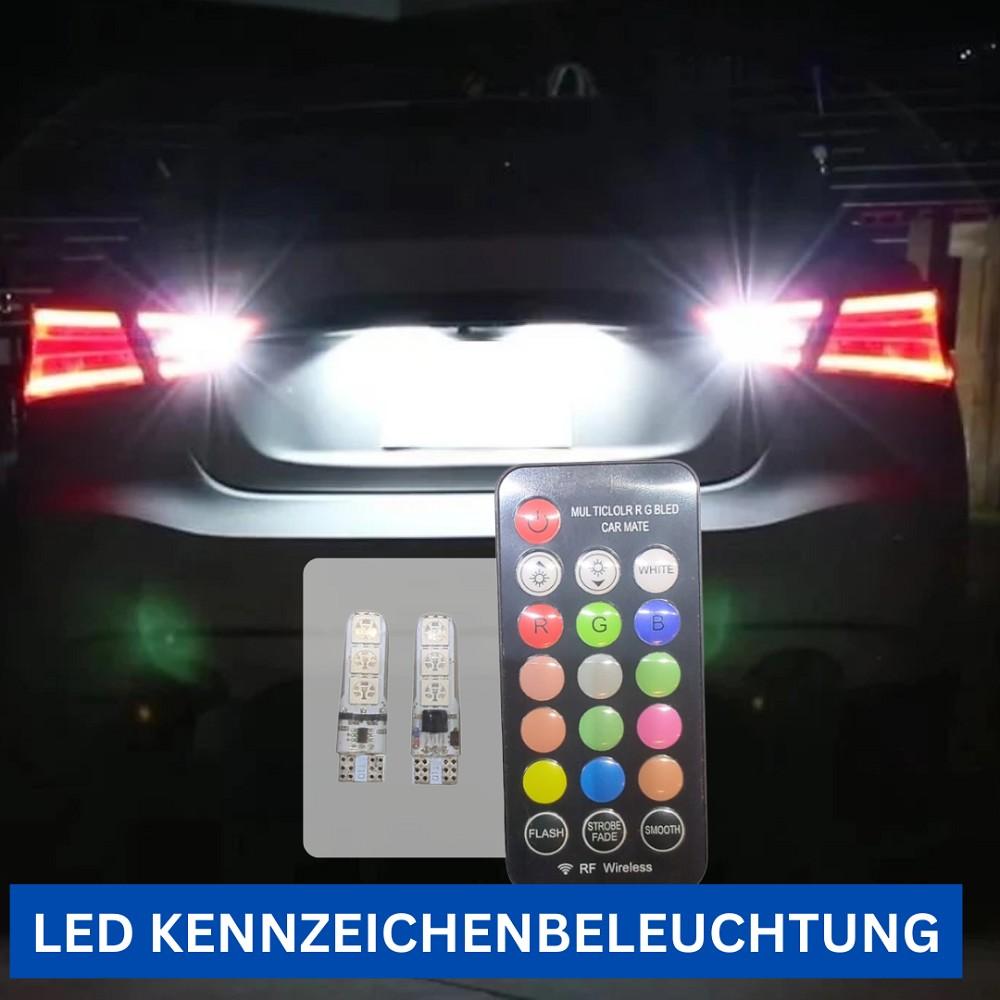 2x RGB LED Kennzeichenbeleuchtung 12vW5W T10 für CHEVROLET AVEO Stufenheck (T300)