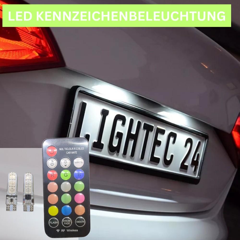 2x RGB LED Kennzeichenbeleuchtung 12vW5W T10 für CHEVROLET AVEO Stufenheck (T300)