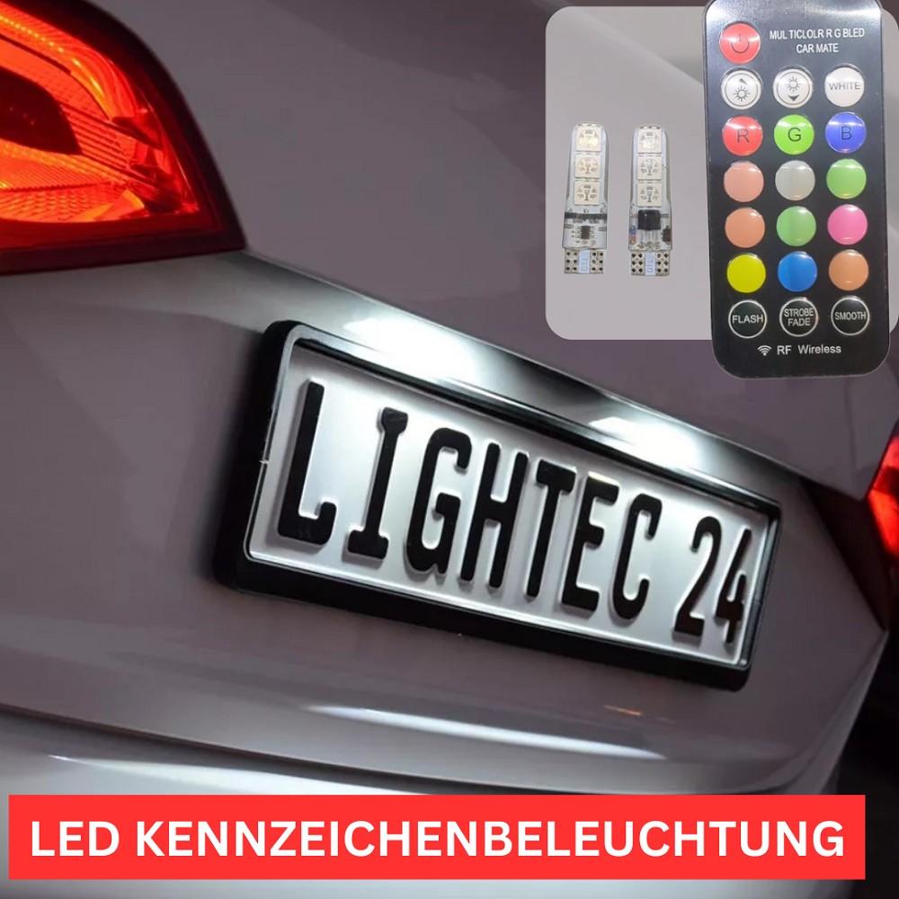 2x RGB LED Kennzeichenbeleuchtung 12vW5W T10 für CHEVROLET AVEO Stufenheck (T300)