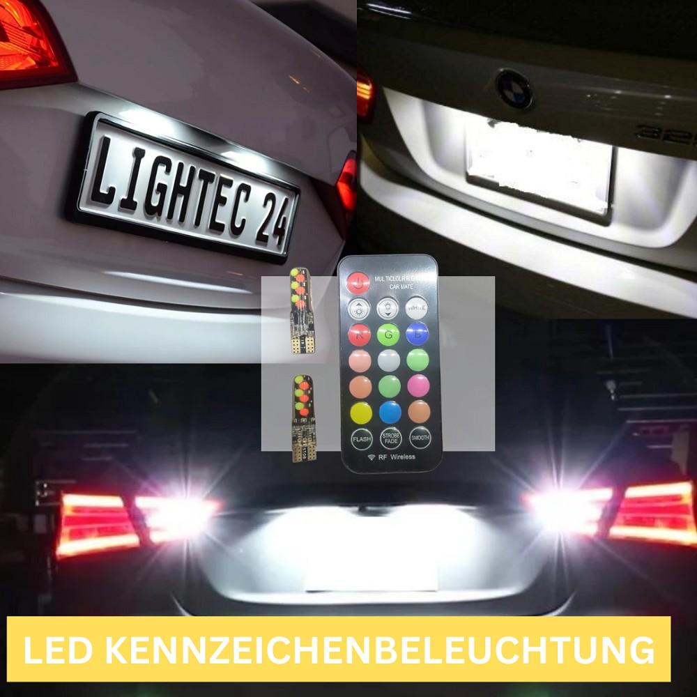 2x RGB LED Kennzeichenbeleuchtung 12vW5W T10 für VW GOLF VI (5K1)