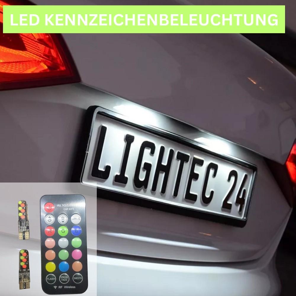 2xRGB LED kentekenplaatverlichting 12vW5W RENAULT SCÉNIC I JA0/1,FA0
