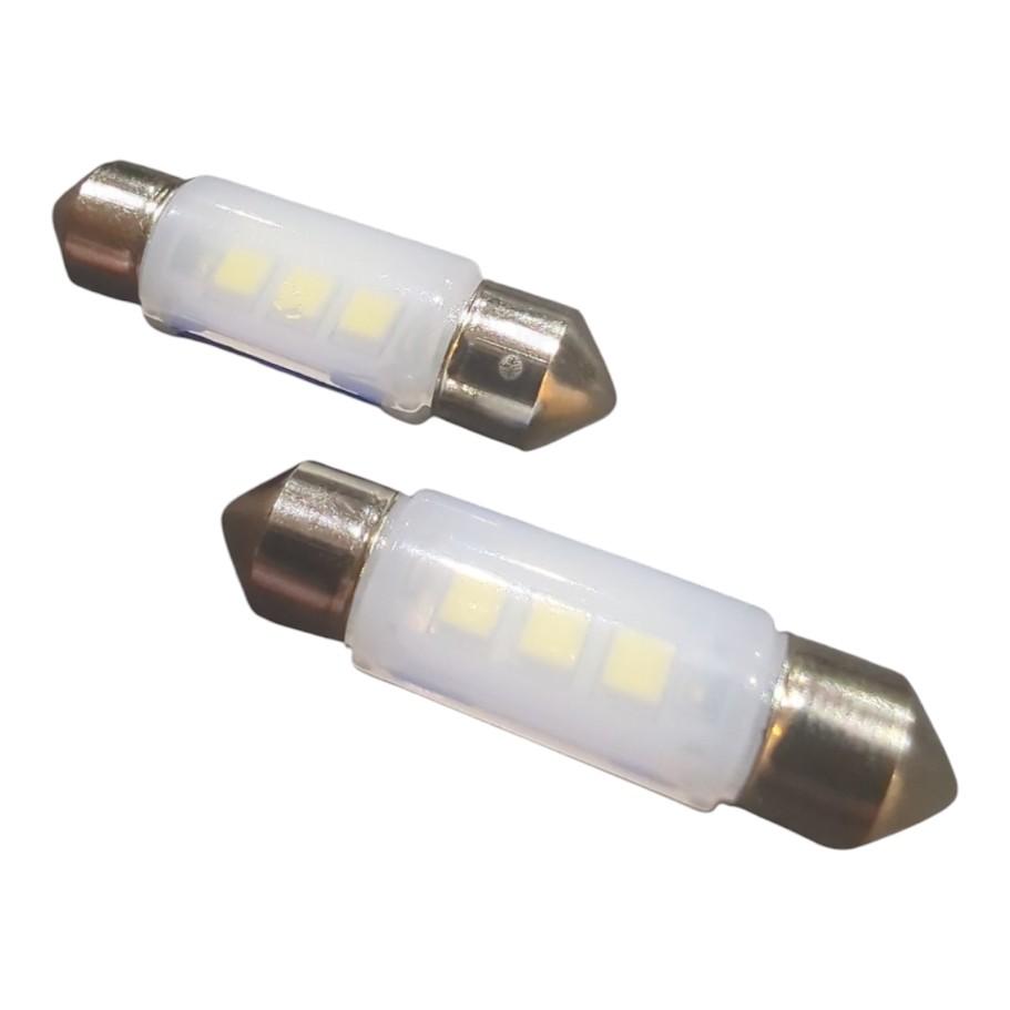 2x 3SMD LED Kennzeichenbeleuchtung 12V Soffitte 36mm für SMART FORTWO Cabrio 451